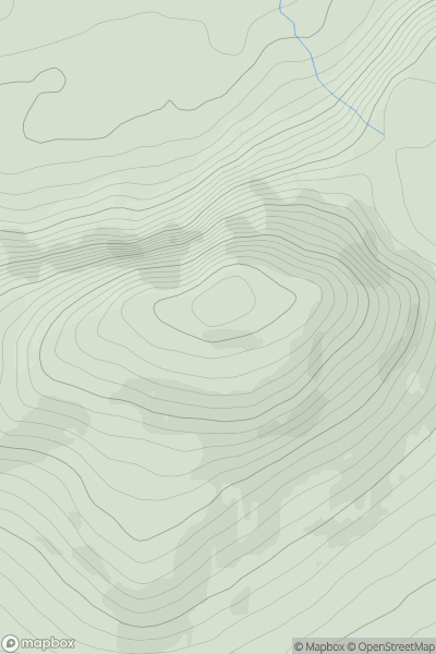 Thumbnail image for An Screig Mhor (Scraigs) showing contour plot for surrounding peak