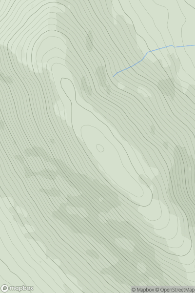 Thumbnail image for Roighne Mhor (Rinavore) showing contour plot for surrounding peak