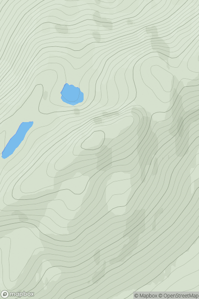 Thumbnail image for Urris Hills (Cnoic Iorrais) showing contour plot for surrounding peak