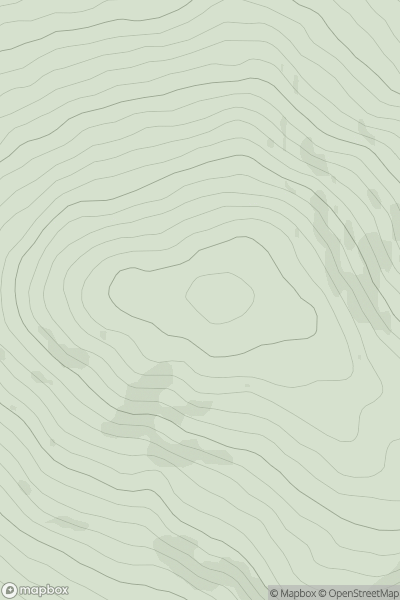 Thumbnail image for Curraghchosaly Mountain showing contour plot for surrounding peak