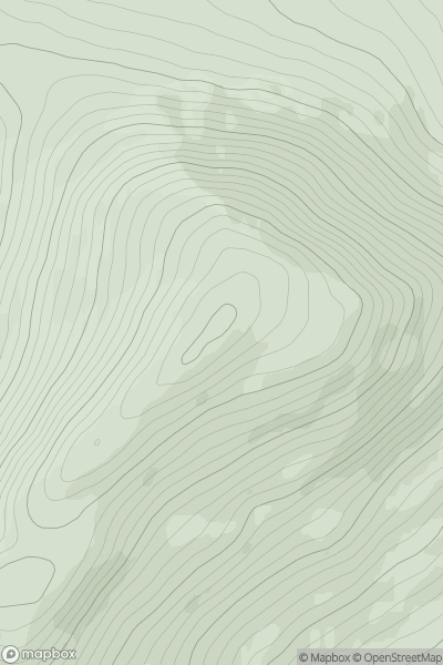 Thumbnail image for Mount Gabriel (Cnoc Osta) showing contour plot for surrounding peak