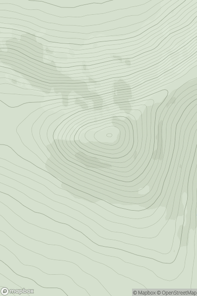 Thumbnail image for Cruach Mharthain (Croaghmarhin) showing contour plot for surrounding peak