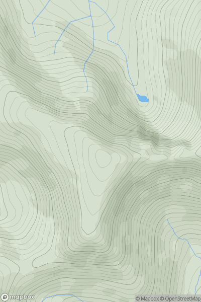 Thumbnail image for Mynydd Tal-y-mignedd showing contour plot for surrounding peak