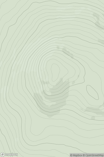 Thumbnail image for Carrigeenamronety (Carraigin na mBrointe) showing contour plot for surrounding peak