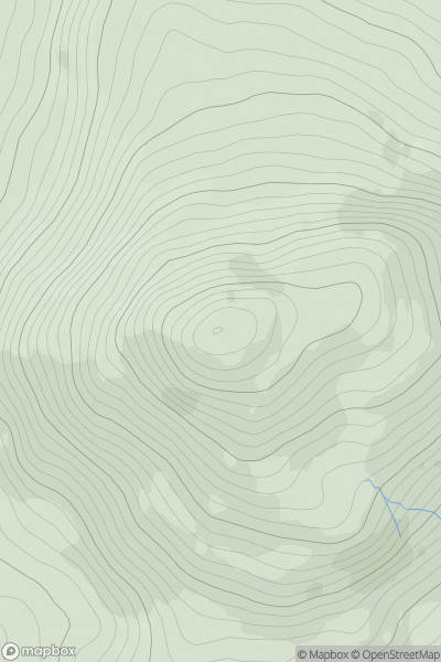 Thumbnail image for Cnoc Lios Uachtair (Lissoughter) showing contour plot for surrounding peak