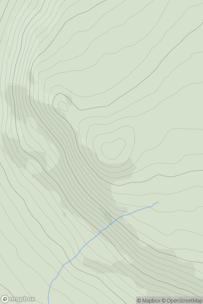 Thumbnail image for Donald's Hill (Cnoc na hEarcola) showing contour plot for surrounding peak