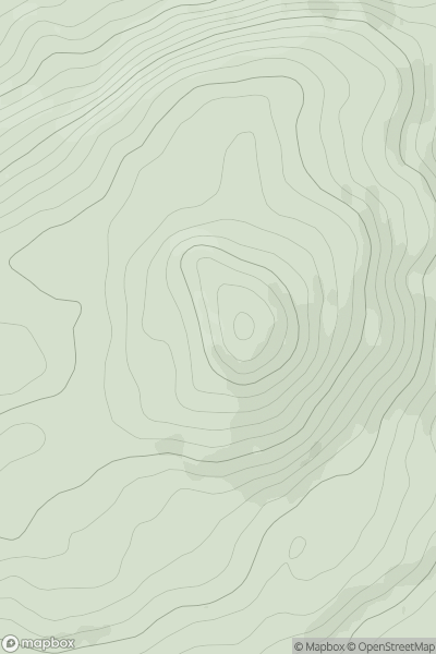 Thumbnail image for Croughaun Hill (Cruachan Paorach) showing contour plot for surrounding peak