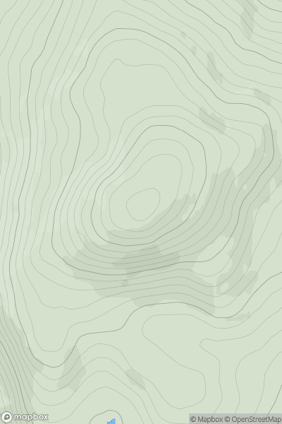 Thumbnail image for Knockakishaun (Tangincartoor) (Cnoc an Chiseain) showing contour plot for surrounding peak