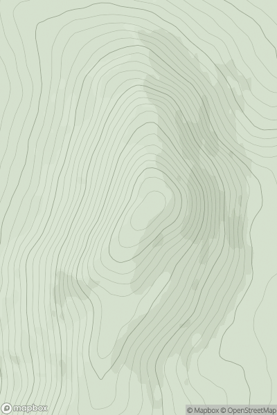 Thumbnail image for Miskish Mountain (Mioscais) showing contour plot for surrounding peak