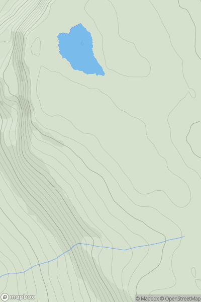 Thumbnail image for Binevenagh (Binn Fhoibhne) showing contour plot for surrounding peak