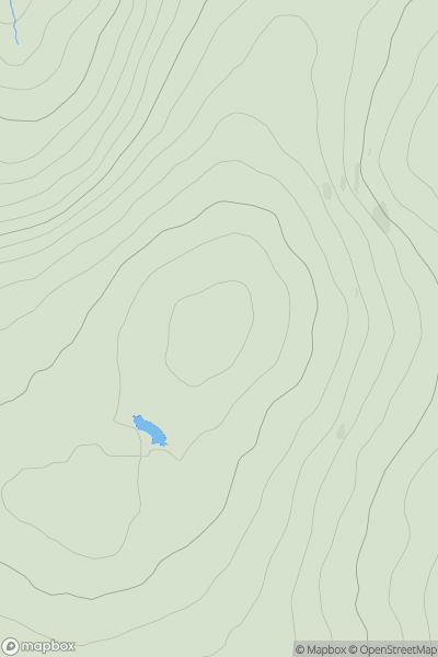 Thumbnail image for Maumakeogh (Mam an Cheo) showing contour plot for surrounding peak