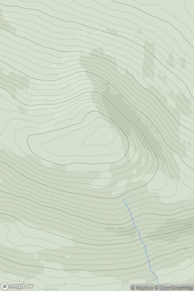 Thumbnail image for Teevnabinnia (Tonatleva) (Taobh na Binne) showing contour plot for surrounding peak