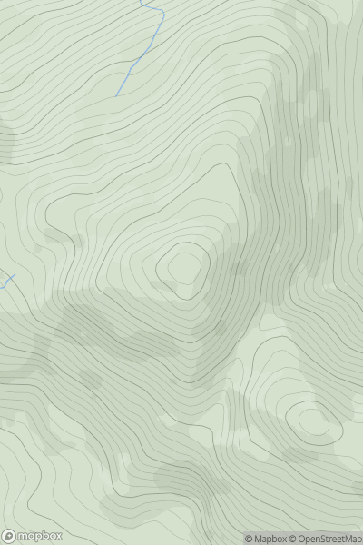 Thumbnail image for Knocknagallaun showing contour plot for surrounding peak