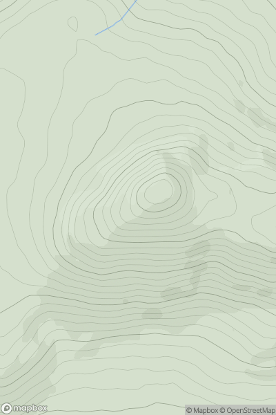 Thumbnail image for Brickany (Breicneach) showing contour plot for surrounding peak