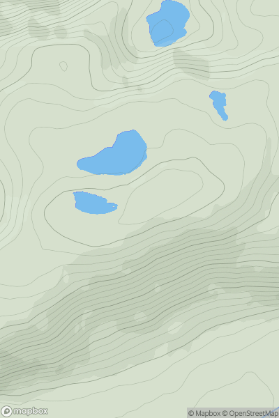 Thumbnail image for Cnoc Cruach an Chuilinn (Croaghacullion) showing contour plot for surrounding peak