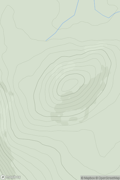 Thumbnail image for Grinlieve (Cruinnshliabh) showing contour plot for surrounding peak