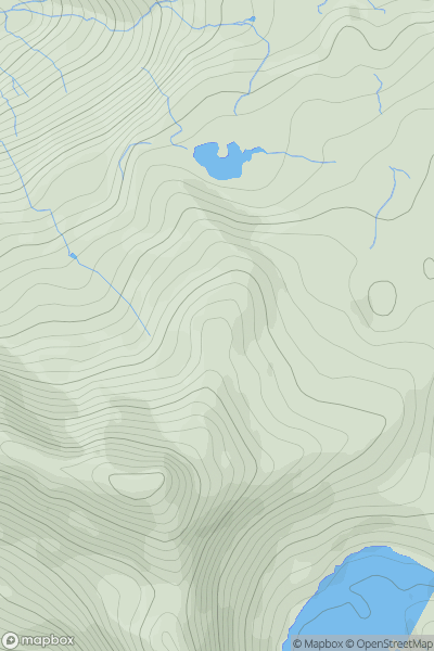 Thumbnail image for Moelwyn Mawr North Ridge Top showing contour plot for surrounding peak