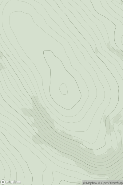 Thumbnail image for Knocklettercuss (Leitir Cois) showing contour plot for surrounding peak