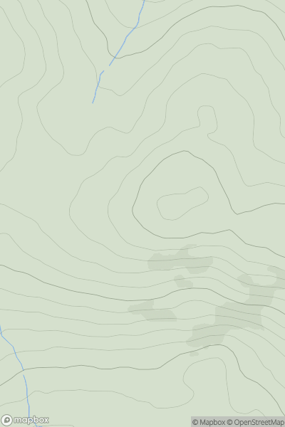 Thumbnail image for Culliagh SE Top (Meentycat) (An Coileach) showing contour plot for surrounding peak