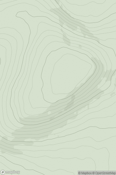 Thumbnail image for Coppanagh (Sliabh Chopanai) showing contour plot for surrounding peak