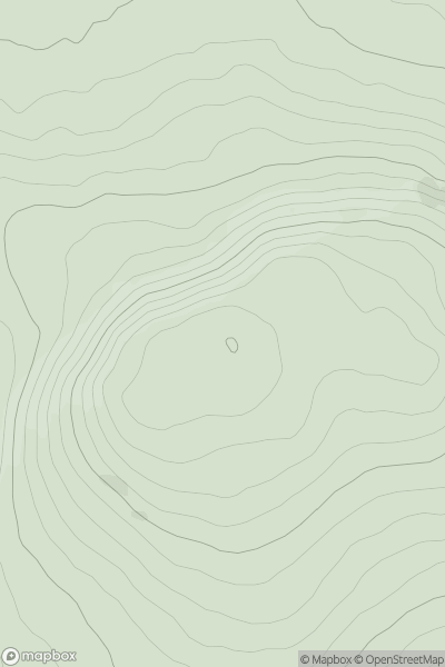 Thumbnail image for Ballyarthur Hill (Cnoc Bhaile Artuir) showing contour plot for surrounding peak