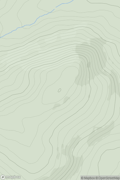 Thumbnail image for Milane Hill (Cnoc an Mhaolain) showing contour plot for surrounding peak