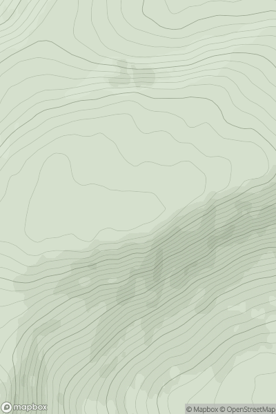 Thumbnail image for Cnoc Mordain showing contour plot for surrounding peak