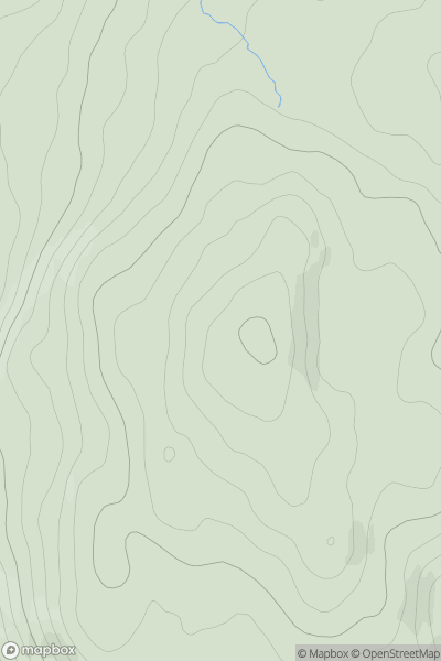 Thumbnail image for Crockkinnagoe (Cnoc Chionn an Ghabha) showing contour plot for surrounding peak