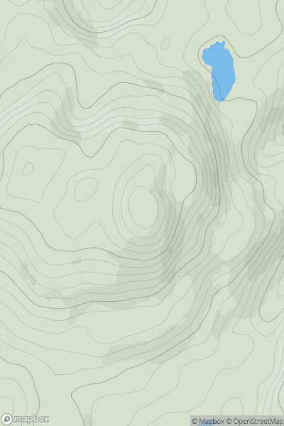 Thumbnail image for Knocknabrone Hill (Derryfanga) (Cnoc na Bron) showing contour plot for surrounding peak