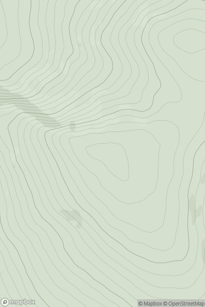 Thumbnail image for Mulmosog Mountain (Maol Mosog) showing contour plot for surrounding peak