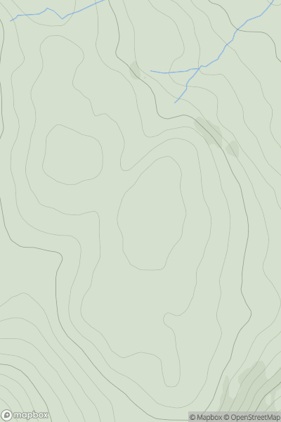 Thumbnail image for Cnoc na Saileog (Lackadunna) (Knocknasilloge) showing contour plot for surrounding peak