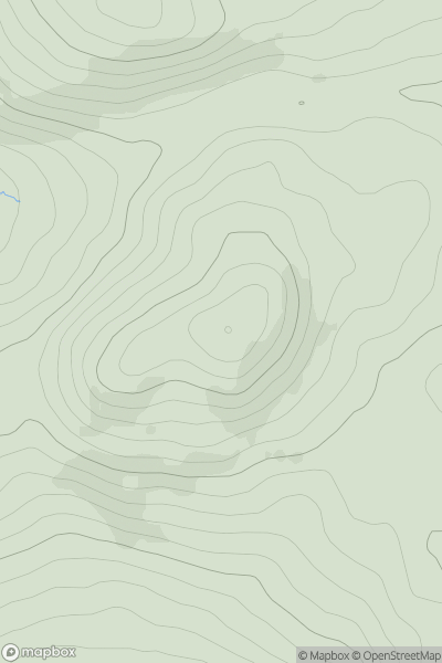 Thumbnail image for Gregory Hill (Cnoc Mhic Greagoir) showing contour plot for surrounding peak