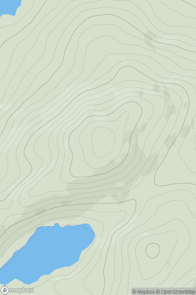Thumbnail image for Cnoc na Deirce Bige (Derkbeg Hill) showing contour plot for surrounding peak