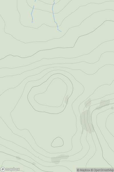 Thumbnail image for Crocknasmug showing contour plot for surrounding peak