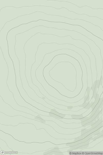 Thumbnail image for Crockdooish (Cnoc Dubhaise) showing contour plot for surrounding peak