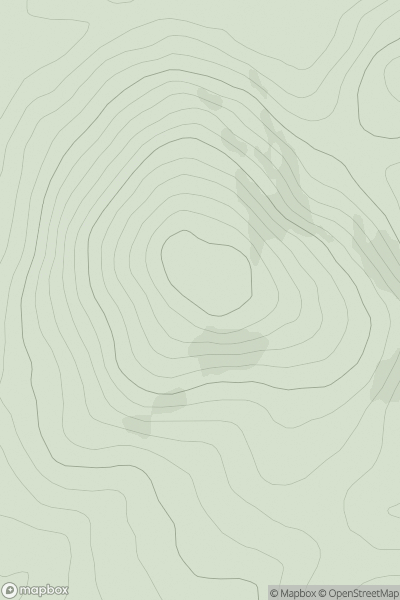 Thumbnail image for Slieve Glah (Sliabh gCleath) showing contour plot for surrounding peak