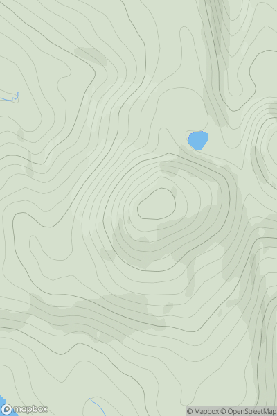 Thumbnail image for Cro Bheithe (Crovehy) showing contour plot for surrounding peak