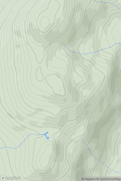 Thumbnail image for Craiglwyn showing contour plot for surrounding peak