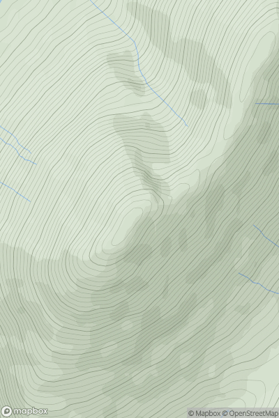 Thumbnail image for Buachaille Etive Beag - Stob Dubh showing contour plot for surrounding peak