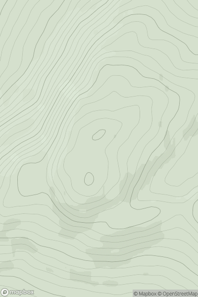 Thumbnail image for Mouldy Hill showing contour plot for surrounding peak