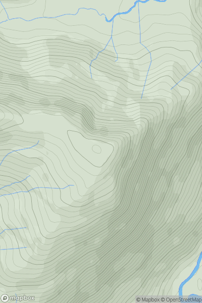 Thumbnail image for Gallt y Wenallt showing contour plot for surrounding peak