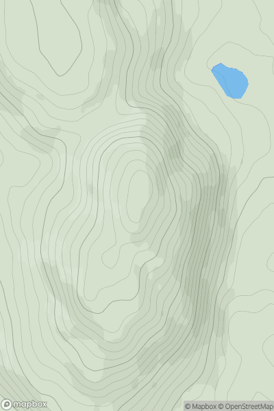 Thumbnail image for Croslieve (Croissliabh) showing contour plot for surrounding peak