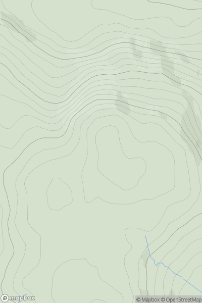 Thumbnail image for Keeraunnageeragh (Derroura) (Caoran na gCaorach) showing contour plot for surrounding peak