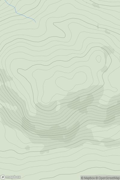 Thumbnail image for Iorras Beag (Errisbeg) showing contour plot for surrounding peak