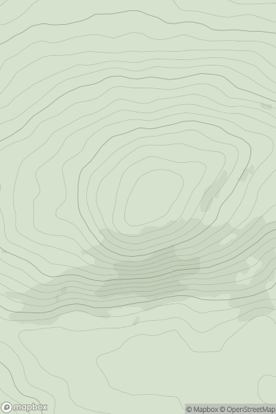 Thumbnail image for Coolsnaghtig (Carrigaphuca) showing contour plot for surrounding peak