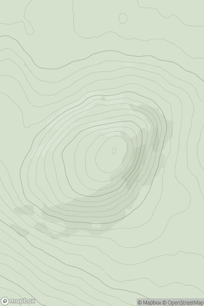 Thumbnail image for Tory Hill (Sliabh gCruinn) showing contour plot for surrounding peak