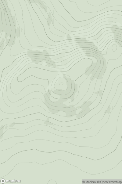 Thumbnail image for Coolcross Hill showing contour plot for surrounding peak