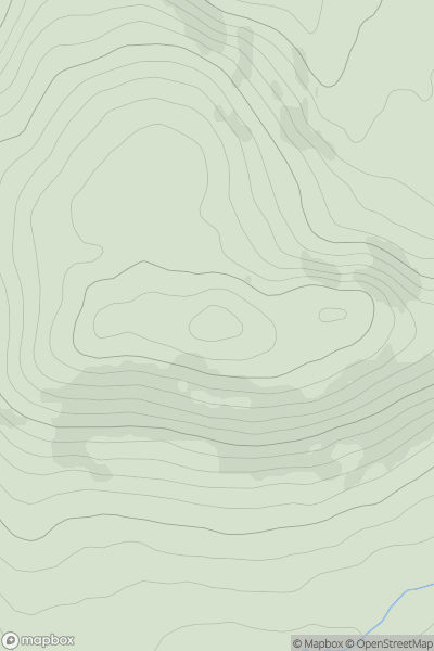 Thumbnail image for Lettertrask (Leitir Treasc) showing contour plot for surrounding peak