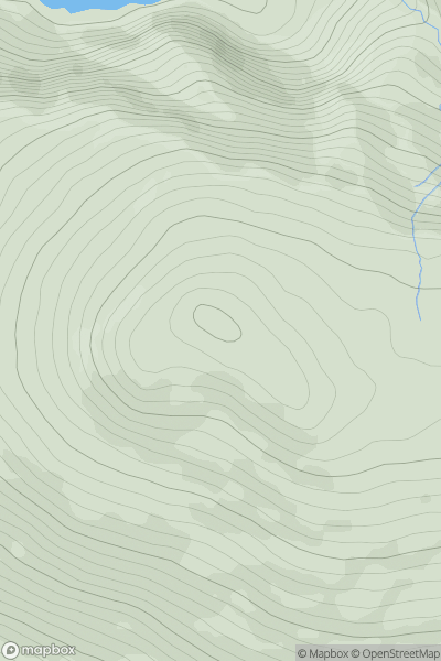 Thumbnail image for Mynydd Graig Goch showing contour plot for surrounding peak