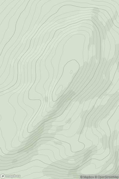 Thumbnail image for Knockanallig showing contour plot for surrounding peak